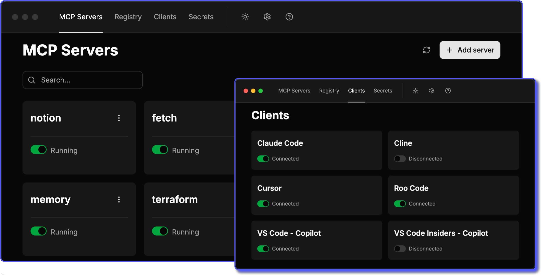 ToolHive UI screenshot